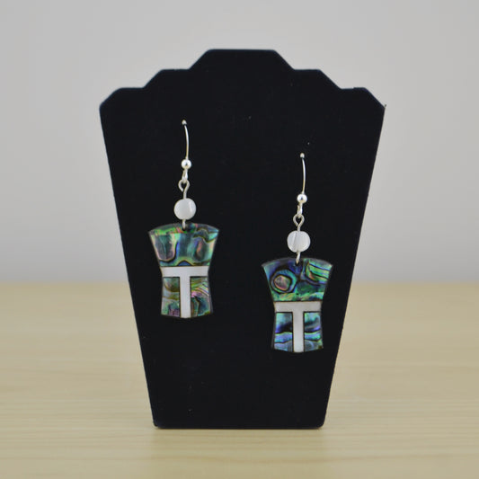 1" Abalone Copper Shield w SS Hook