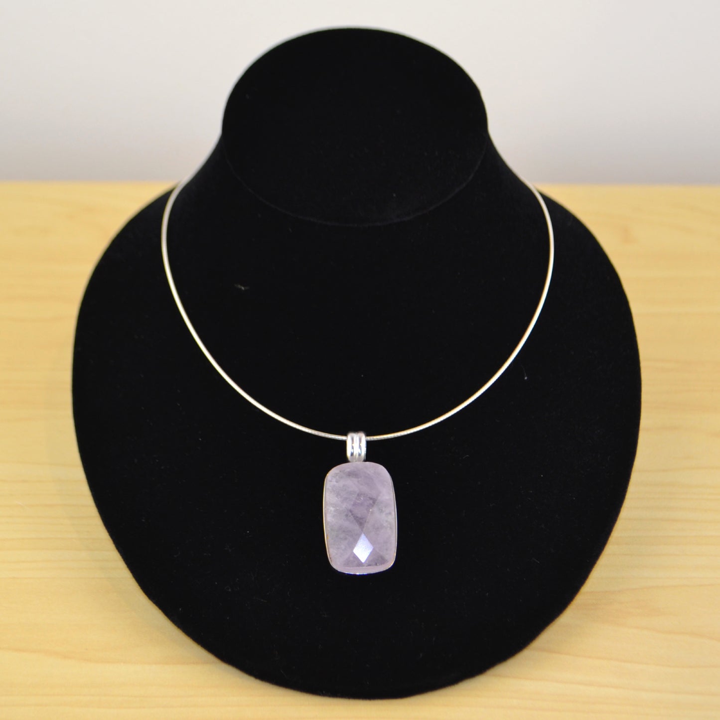 Rectangle Bezel Crystal Pendant