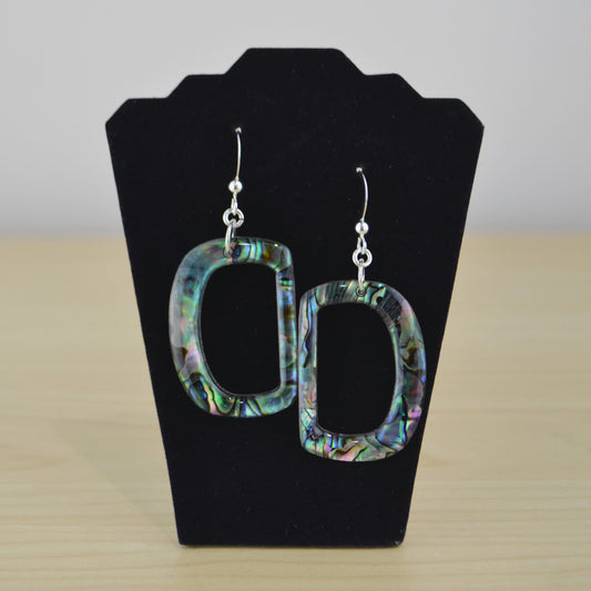 Abalone Ovoid (Cutout) Earrings