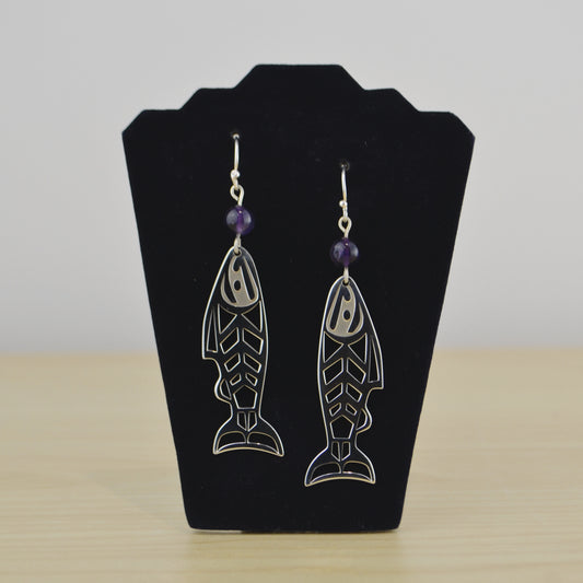 SS Salmon Earrings - Large