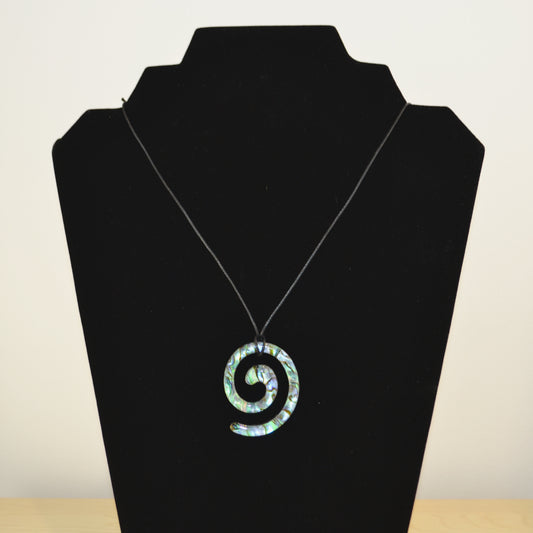 Abalone Spiral Necklace