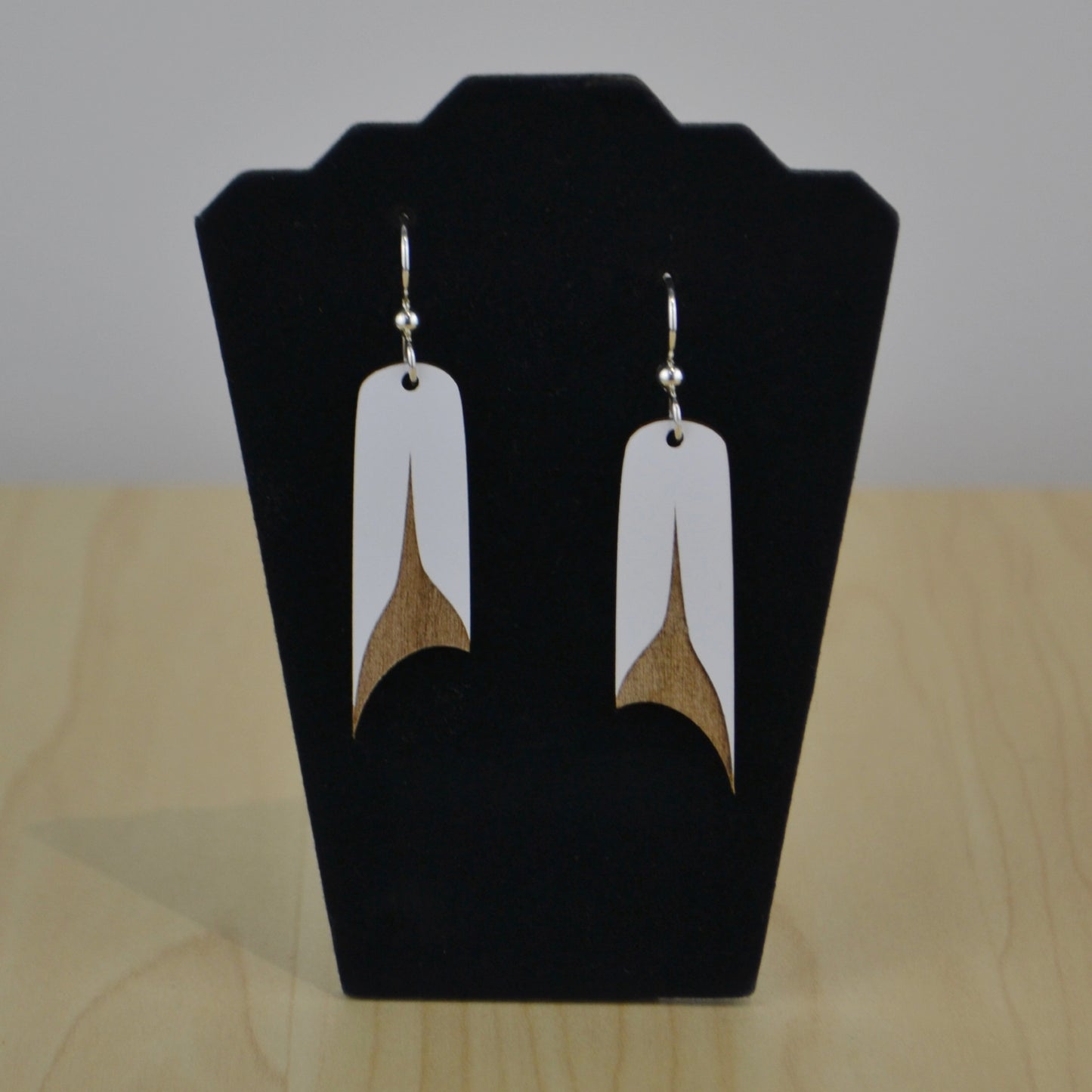 Trickster Split U Wooden Earrings