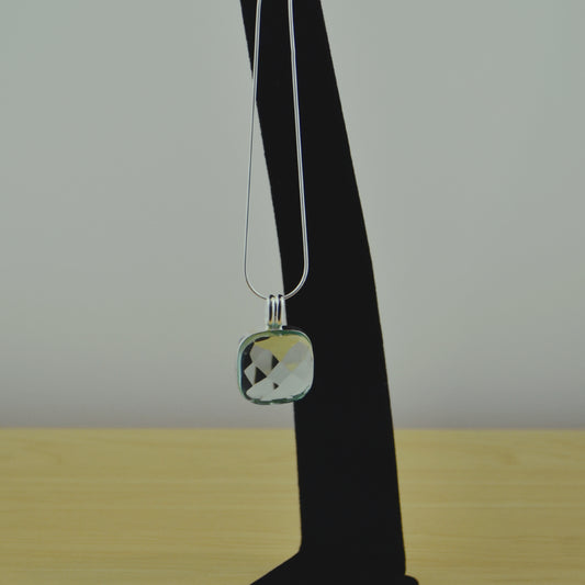 Square Bezel Crystal pendant