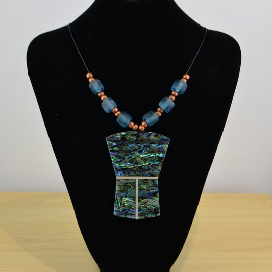 XXL Abalone Copper Necklace w/ MOP T