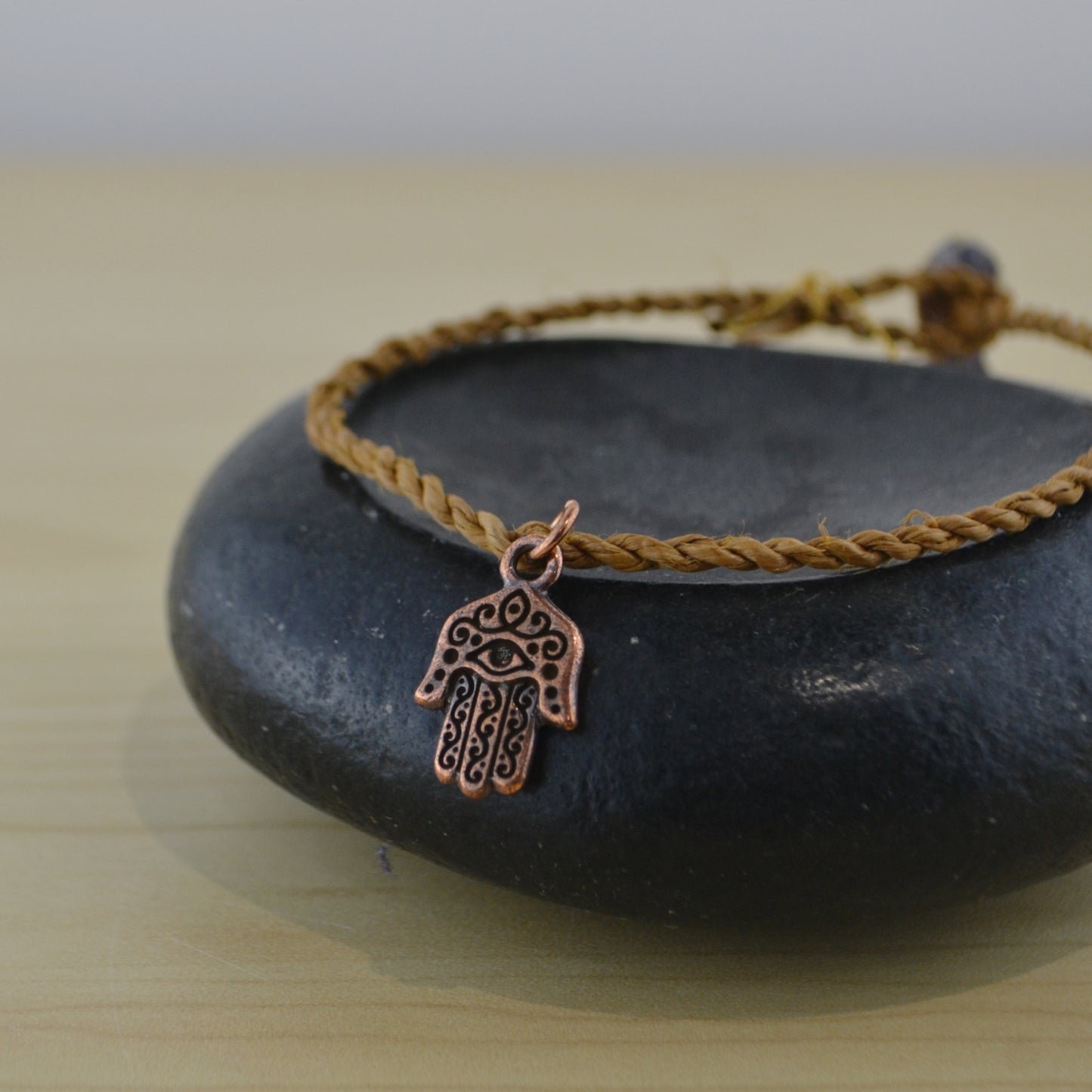 Cedar Rope Bracelet (2 ply) w Copper Charm