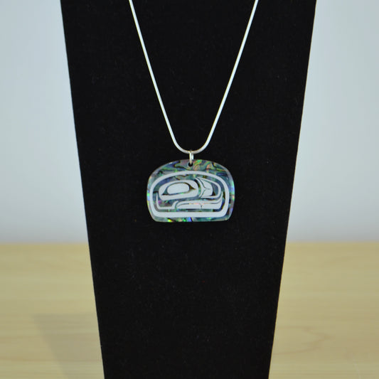 Abalone Trout Head Necklace