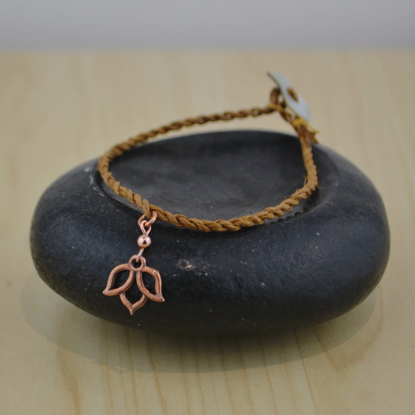 Cedar Rope Bracelet (2 ply) w Copper Charm