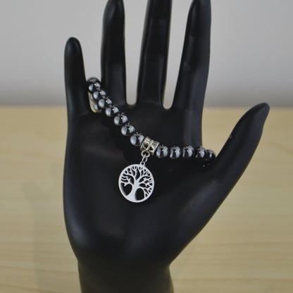Hematite Bracelet with Charm