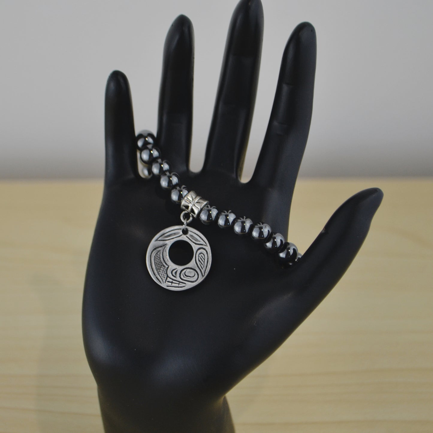Hematite Bracelet with Charm