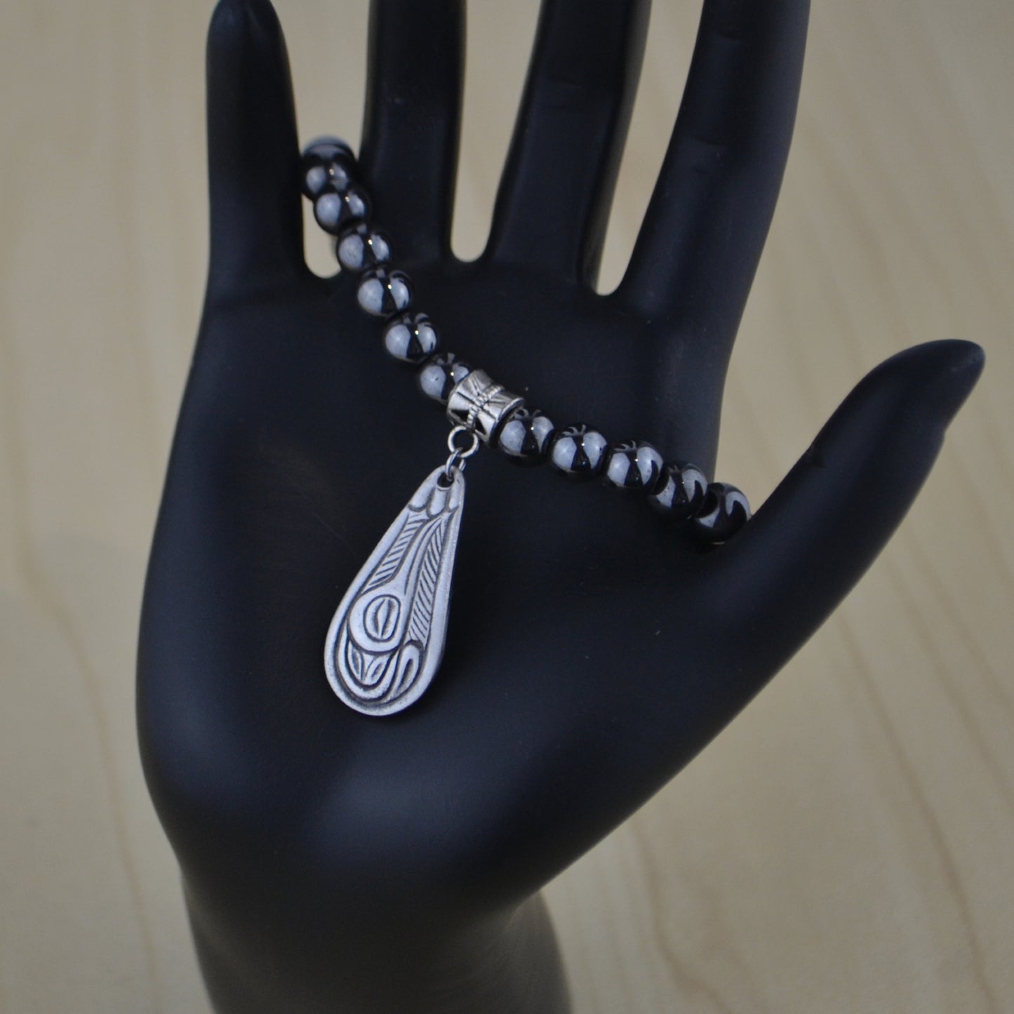 Hematite Bracelet with Charm