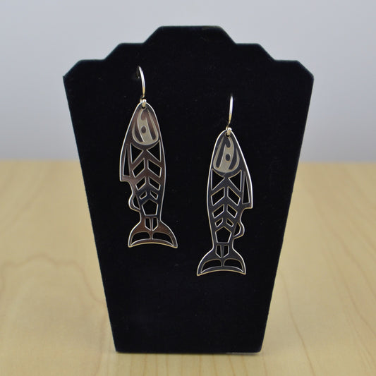 SS Salmon Earrings - Large