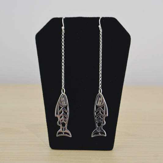 SS Salmon Earring Dangle
