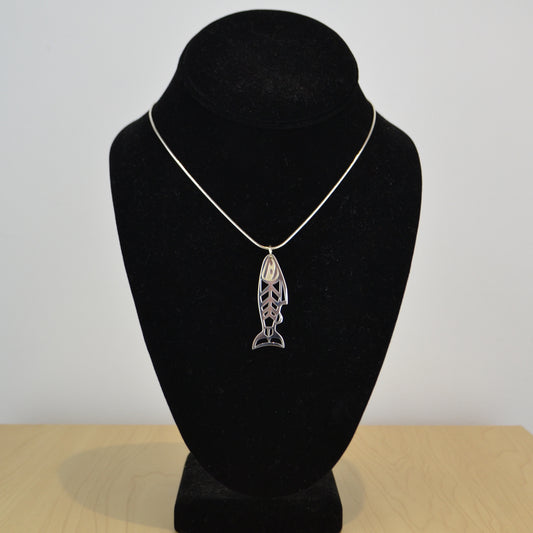 SS Salmon Necklace - Large