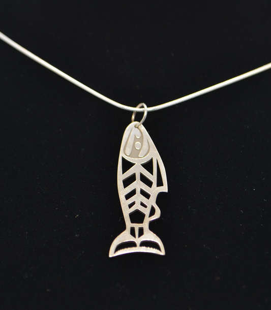 SS Salmon Necklace - Small