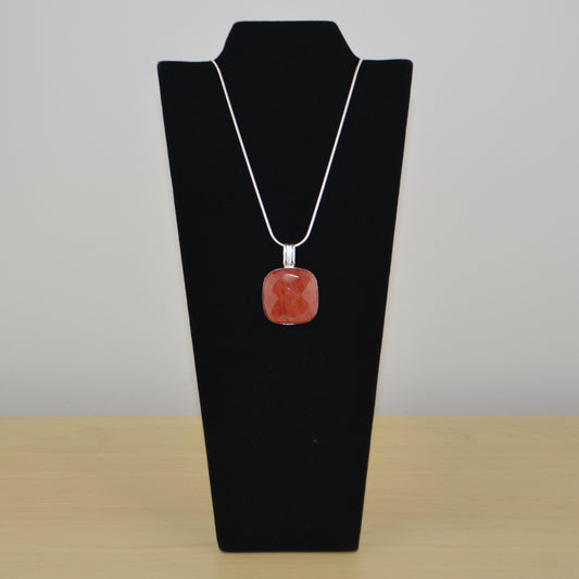 Square Bezel Crystal pendant