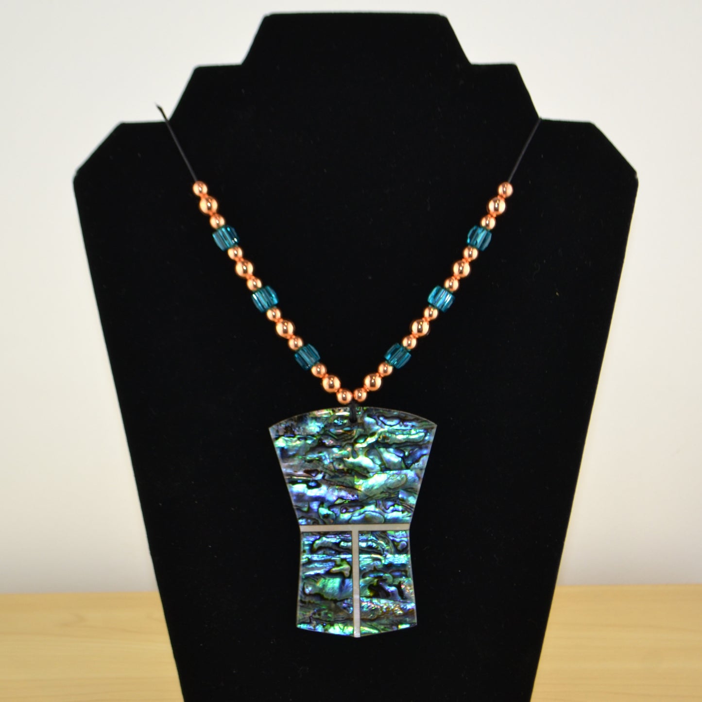 XXL Abalone Copper Necklace w/ MOP T