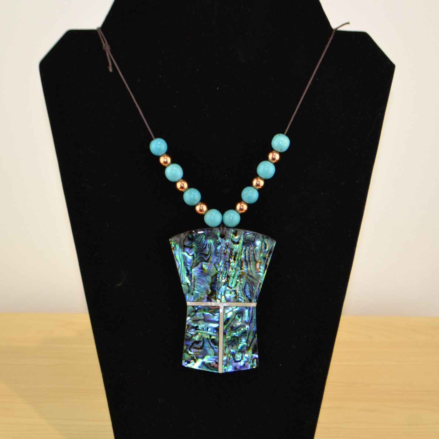 XXL Abalone Copper Necklace w/ MOP T