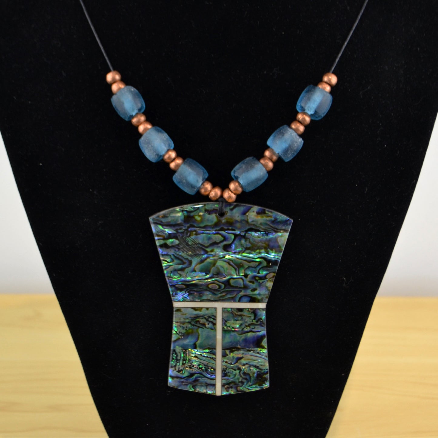 XXL Abalone Copper Necklace w/ MOP T